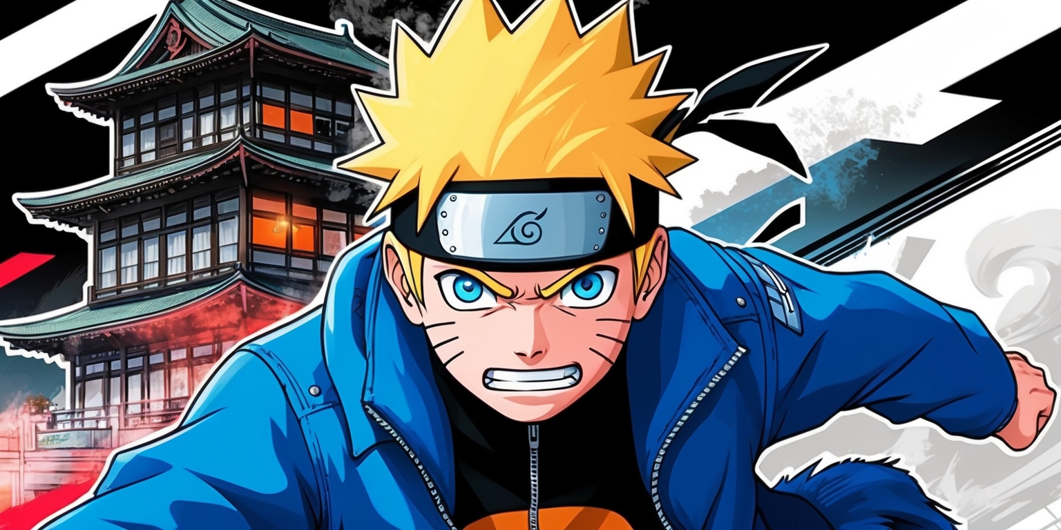 A dynamic illustration of Boruto Uzumaki, the main protagonist from the popular manga series, showcasing his youthful energy and ninja prowess, with a mix of vibrant colors reminiscent of Japanese anime, incorporating bold lines, expressive facial features, and detailed textures, set against a stylized background that blends traditional Japanese architecture with modern elements, featuring subtle nuances of shading and lighting, with Boruto's iconic blue jacket and forehead protector prominently displayed, his bright blue eyes sparkling with determination, and his spiky blond hair styled in his signature messy look, surrounded by subtle hints of the ninja world, such as wispy clouds and subtle fog, evoking a sense of action and adventure.