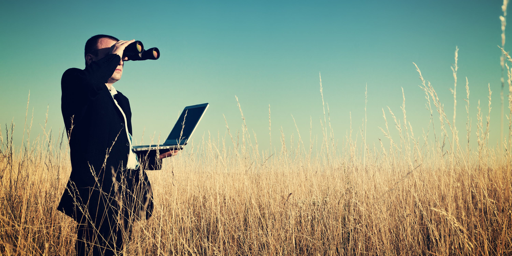 man in the field