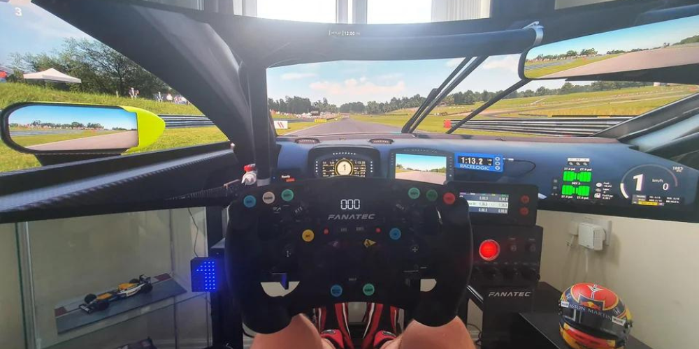 steering wheel control in a car simulator