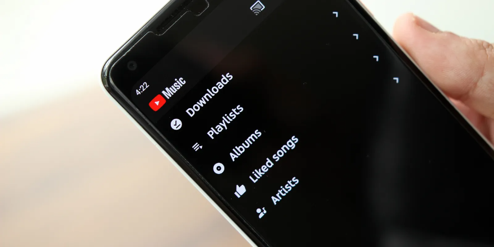 YouTube Music menu